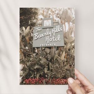 ✨ Beverly Hills 5x7 Postcard || gift, decor, art, photo, chic, girly, luxury